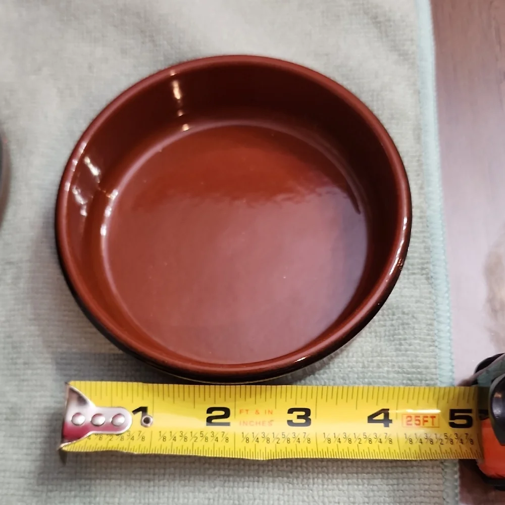Brown and Black Dog Bowls Set